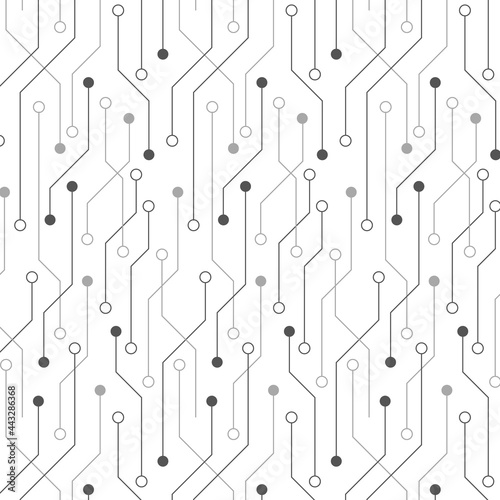 Technical scheme. Vector pattern in line style