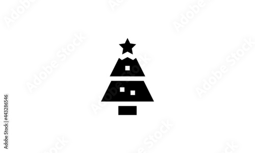 Christmas Tree Vector Silhouette