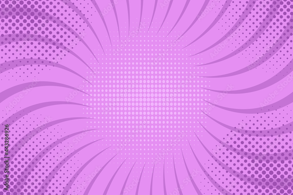 Purple spiral pop art background design. Vector illustration. Purple spiral pop art background design. Vector illustration.