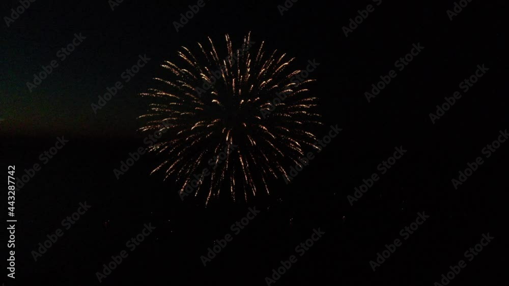 Fireworks from Drone During Fourth of July Celebration Fireworks from Drone During Fourth of July Celebration