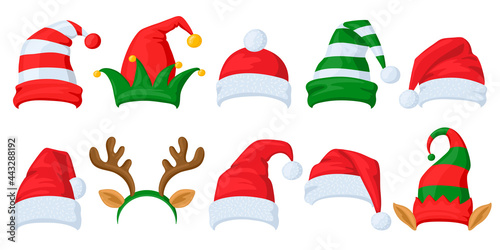 Fotomurale Christmas celebration hats