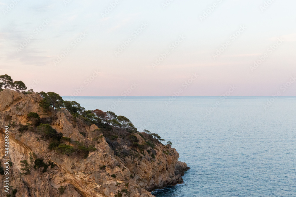 Mediterranean coast seen from the cliffs