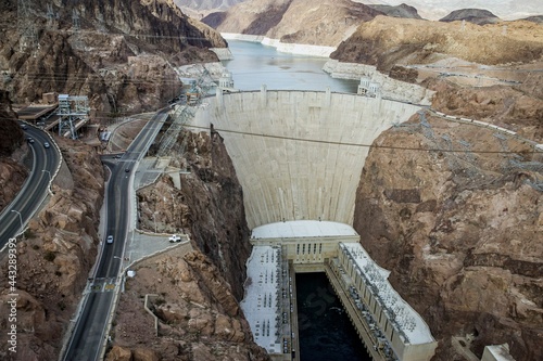 hoover dam and river photo