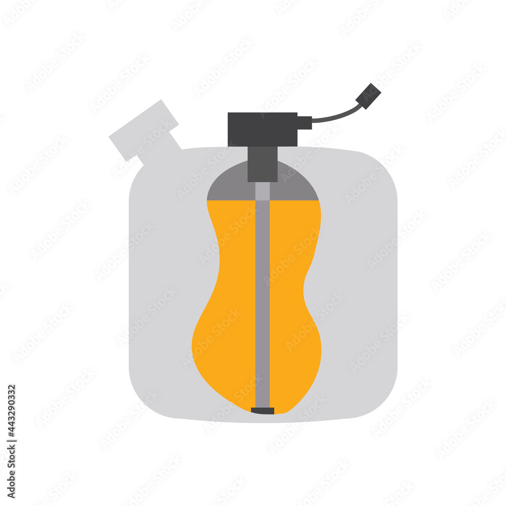Shown is a capacitive measuring sensor to determine the fuel level installed in the vehicle tank. Vector, illustration Shown is a capacitive measuring sensor to determine the fuel level installed in the vehicle tank. Vector, illustration
