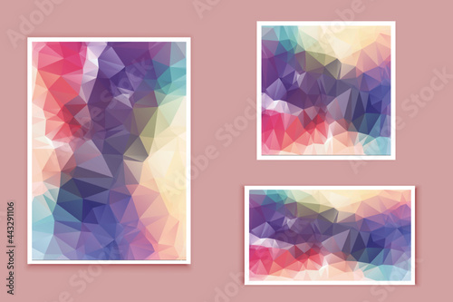 abstract textured polygonal background vector. Blurry triangle design. The pattern can be used for the background.