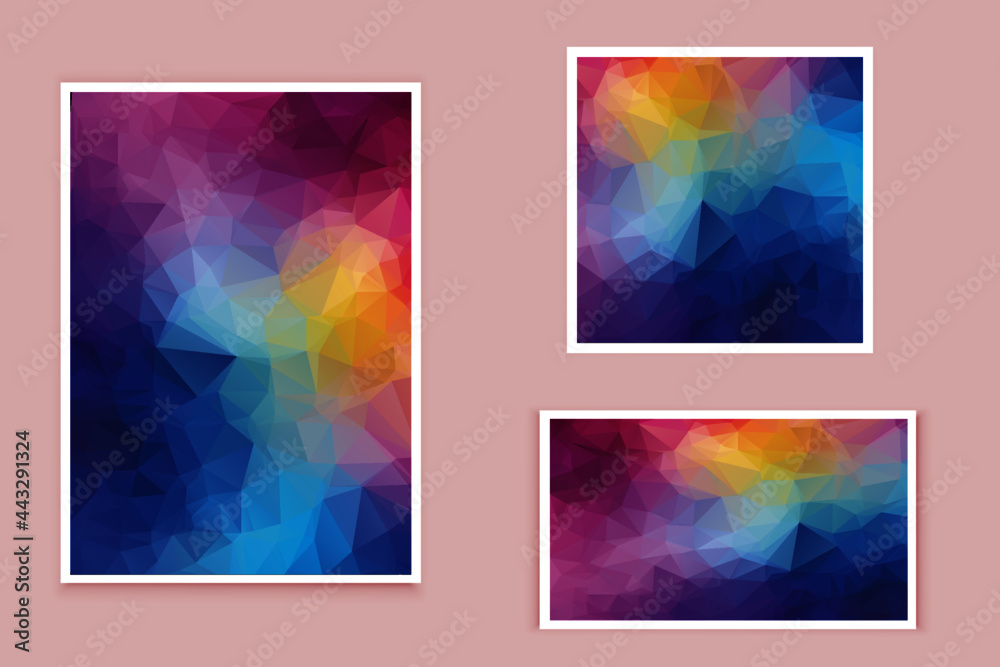 abstract textured polygonal background vector. Blurry triangle design. The pattern can be used for the background.