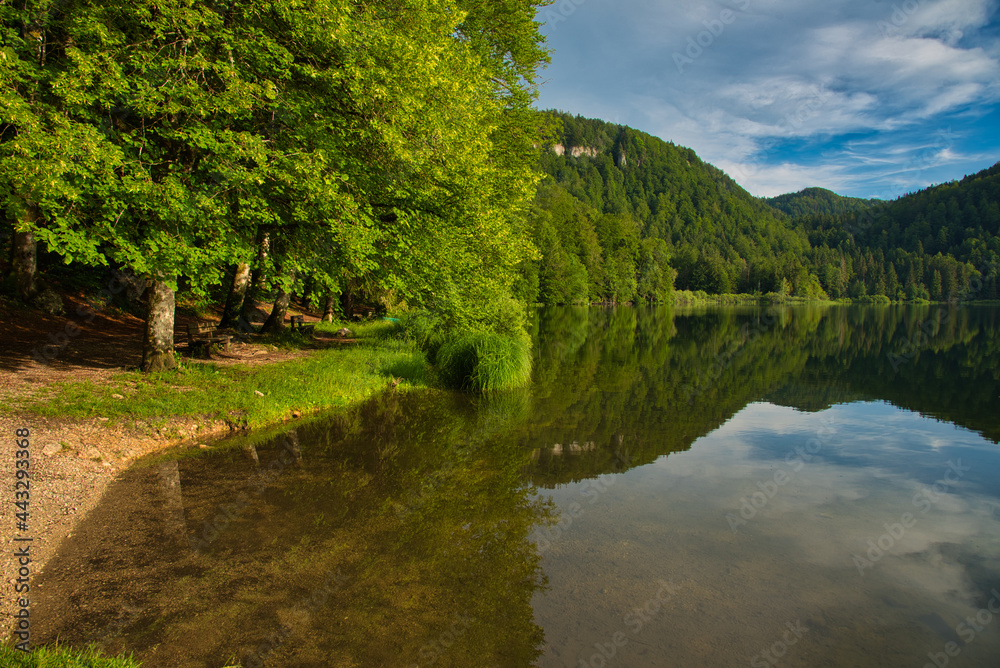 Lac de Bonlieu im französischen Jura