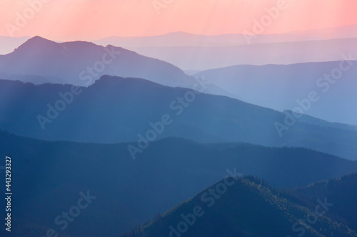 View of the Western Tatras from Kondracka Pass. Tatra National Park © AM Boro