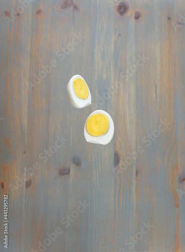 egg on a wooden background