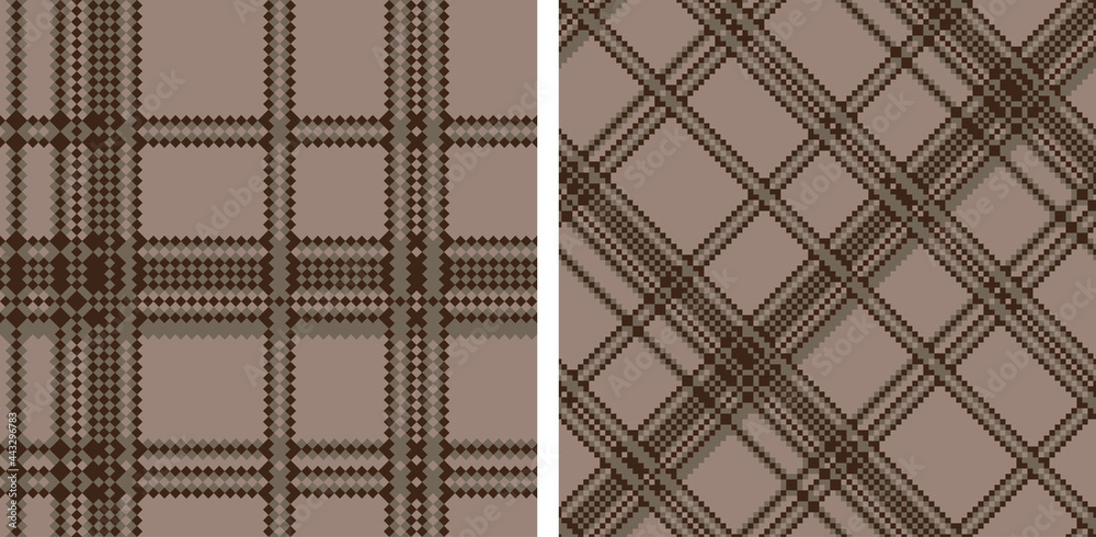 Naklejka premium Tartan pattern set.
