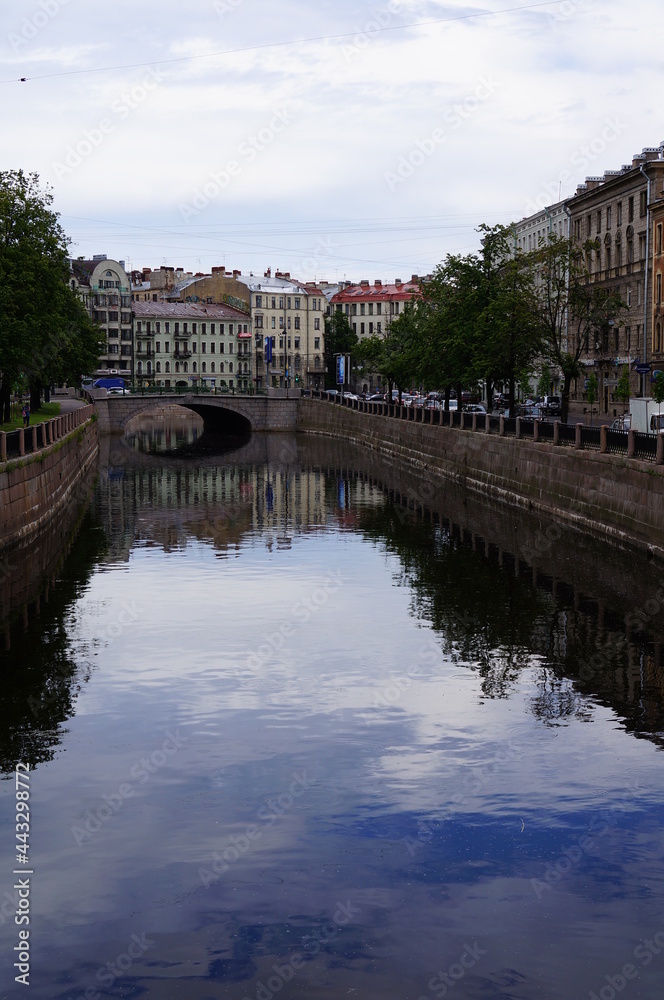 Fototapeta premium Rivers and canals of St. Petersburg, Russia.