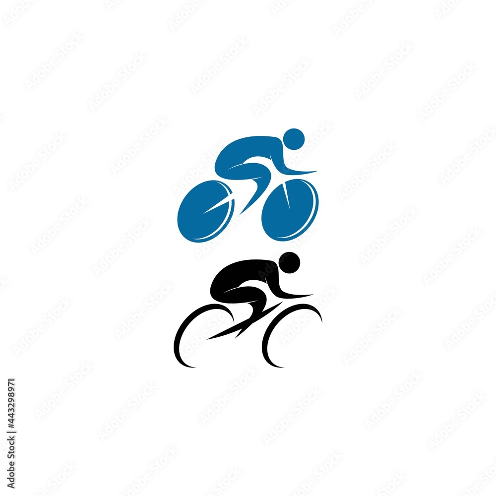 Bicycle. Bike icon logo design vector. Cycling concept template