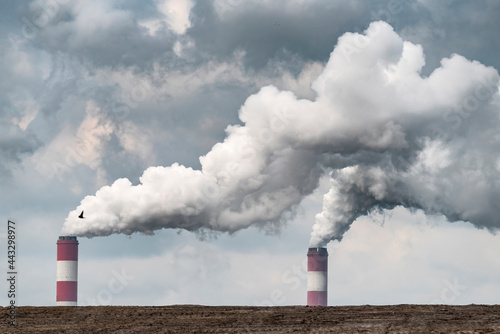 Belchatow Heat Power Plant, the bigest open pit mine and lignite power plant in Poland photo