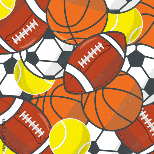 sports balls pattern