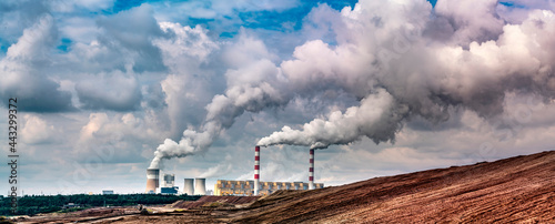 Belchatow Heat Power Plant, the bigest open pit mine and lignite power plant in Poland photo