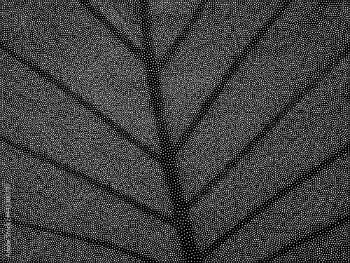 Wallpaper Mural Stipple Technique Leaf Torontodigital.ca