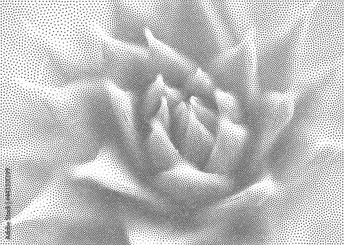 Stipple Technique Abstract Background with Natural Elements
