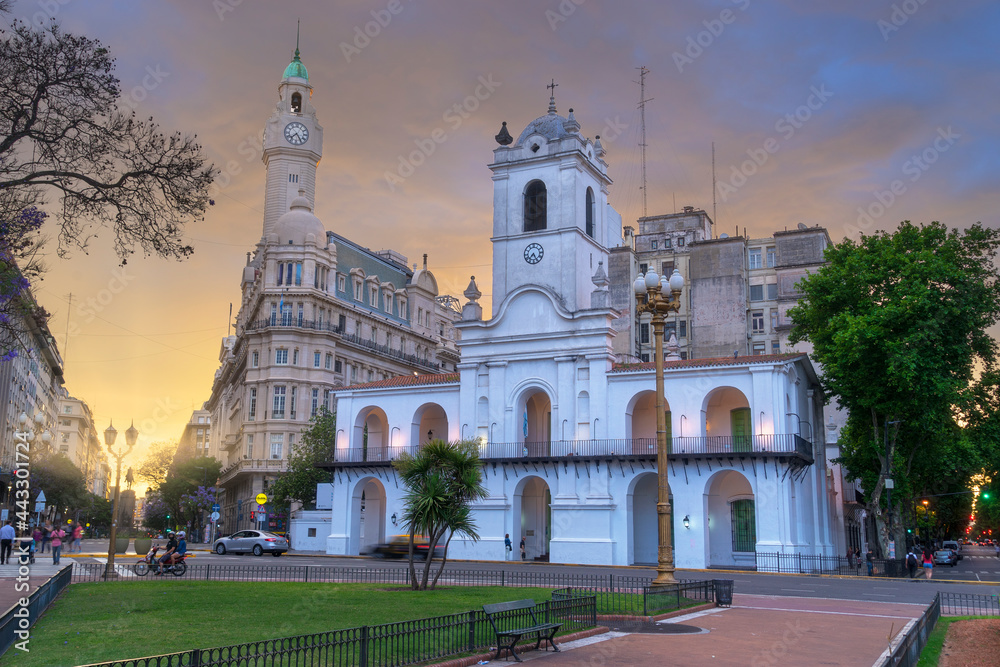 Historic Plaza de Mayo in Buenos Aires South America