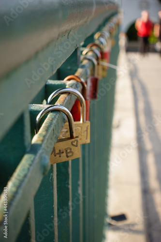 promise padlocks on a bridge in Berlin