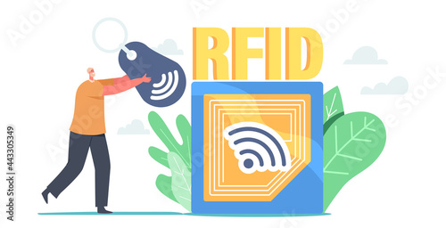 Tiny Character Carry Huge Rfid Scanner, Radio Frequency Identification Tag Identification Technology Wireless System