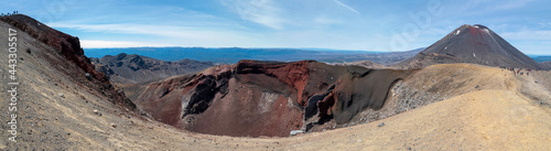 Panoramic view of Red Crater and Mount Ngauruhoe at Tongariro National Park photo
