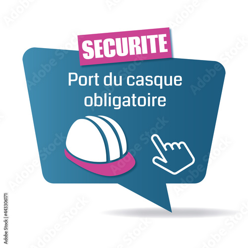 Logo port du casque obligatoire.