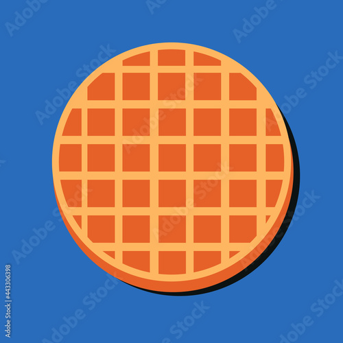 belgian waffles set of different shapes vector