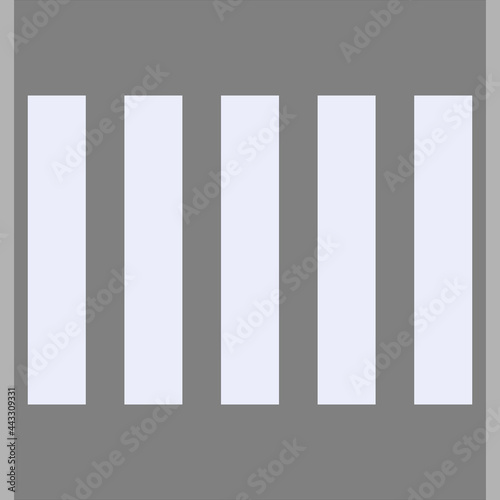 Pedestrian crossing vector illustration. Zebra markings on the road.