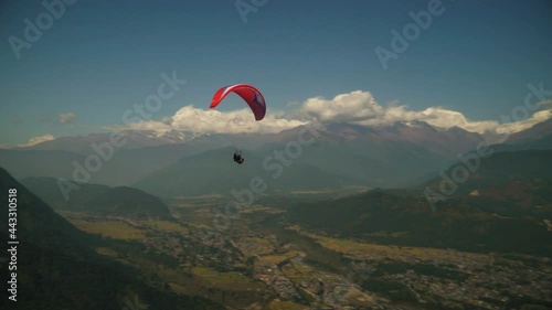 paraglider in the mountains