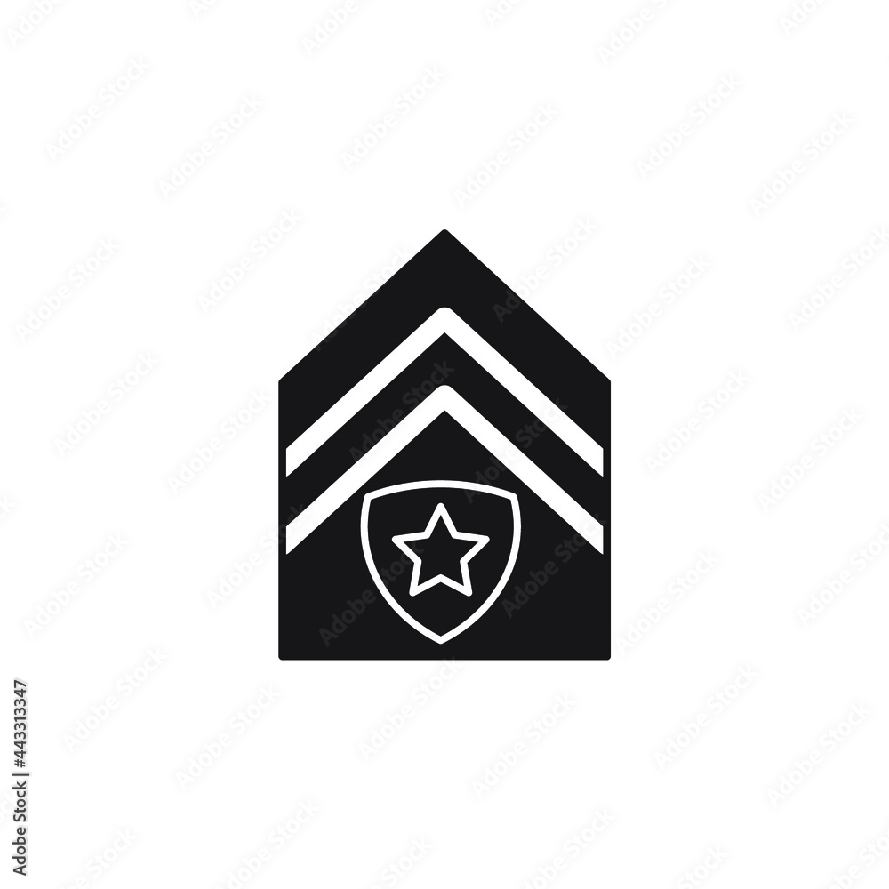 Military Rank Badge Emblem icons symbol vector elements for infographic web Military Rank Badge Emblem icons symbol vector elements for infographic web