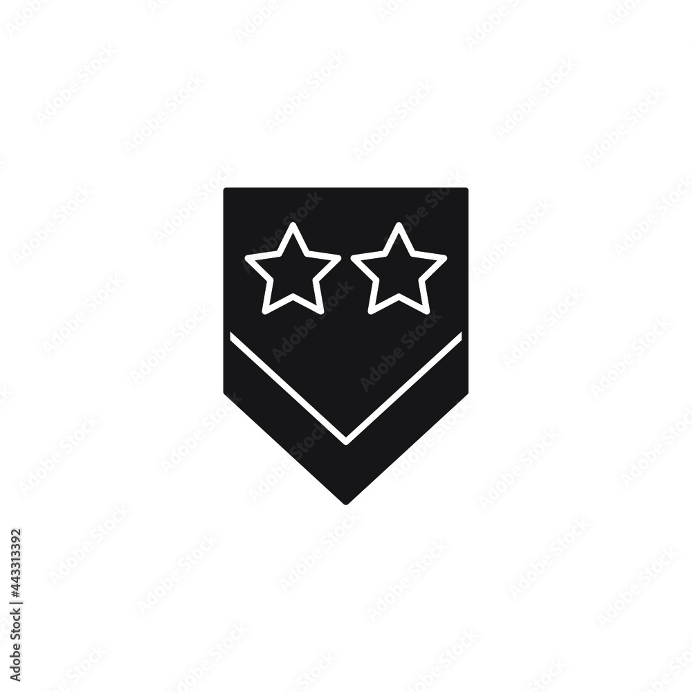 Military Rank Badge Emblem icons symbol vector elements for infographic web Military Rank Badge Emblem icons symbol vector elements for infographic web