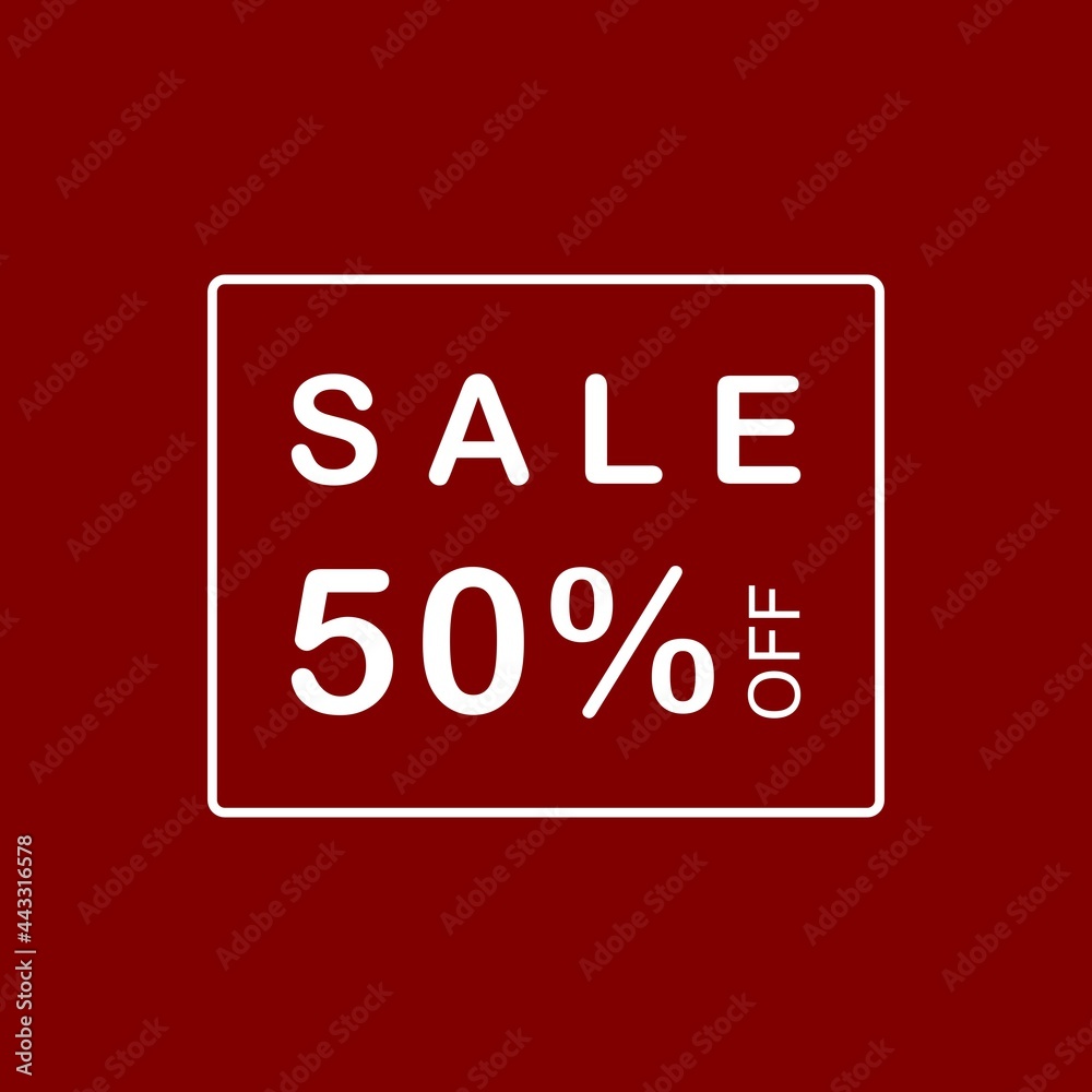 50% discount promotion banner. suitable for online sales 50% discount promotion banner. suitable for online sales