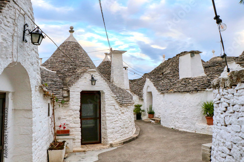 The famous Trulli in the Old Town of Alberobello, Puglia, Italy - UNESCO heritage