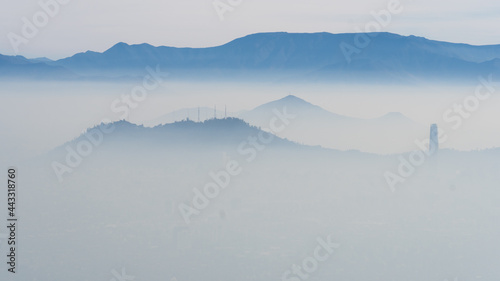 Contaminación atmosferica Santiago de Chile - Julio 2021 photo