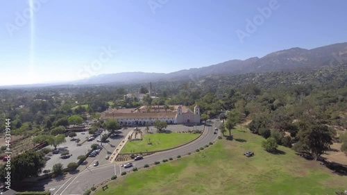 Flying near Santa Barbara, CA mission