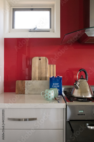 Kitchen with kettle