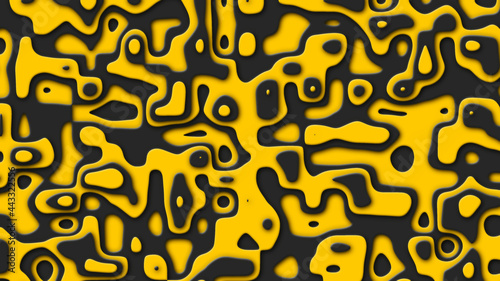 Layered topographic map. Fractal form background.