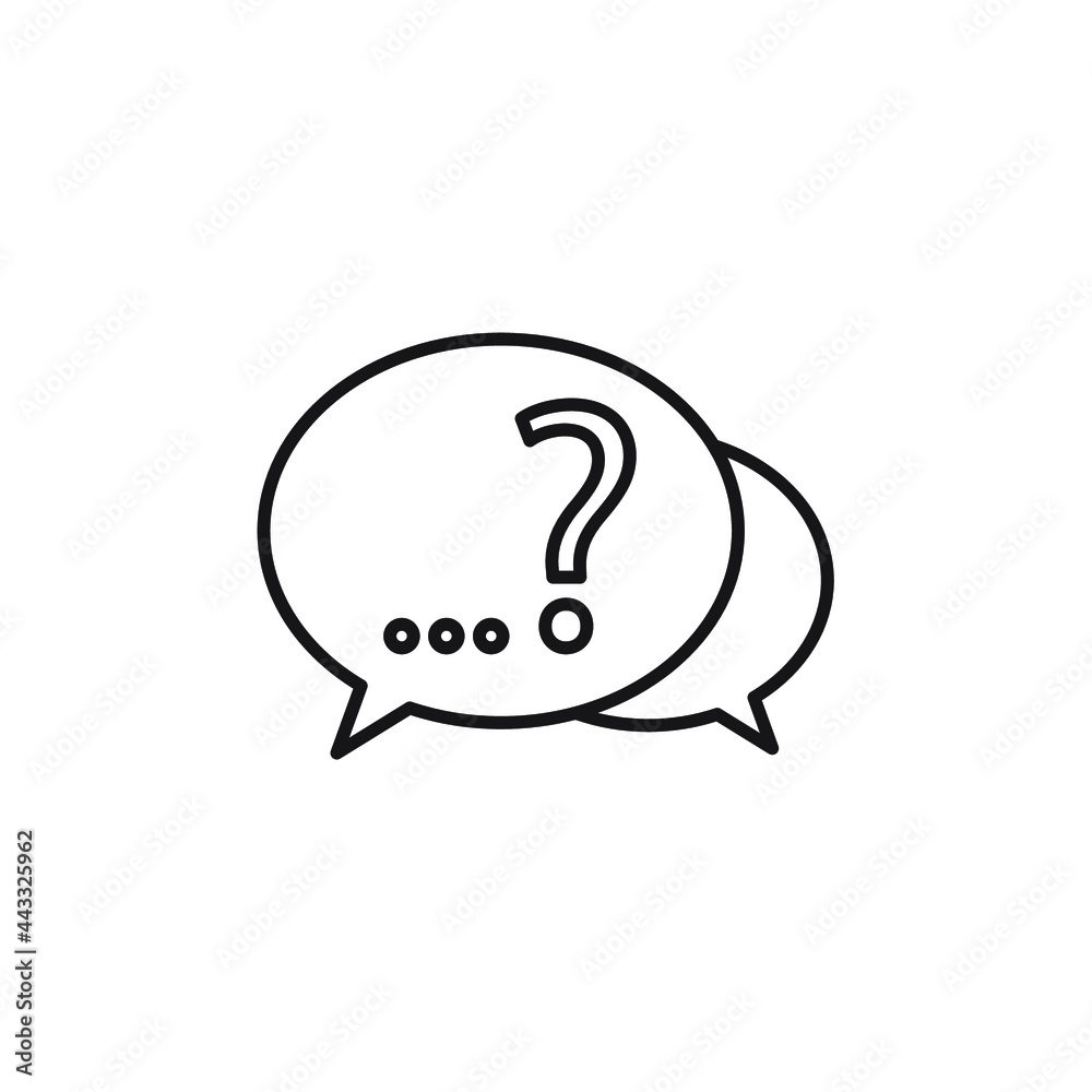 Question icons symbol vector elements for infographic web Question icons symbol vector elements for infographic web