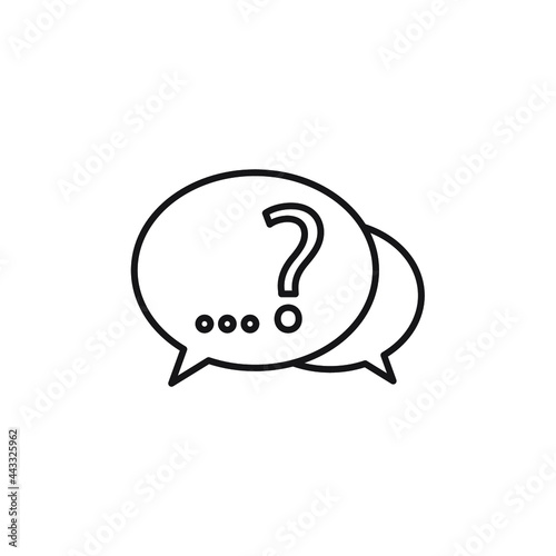 Question icons symbol vector elements for infographic web