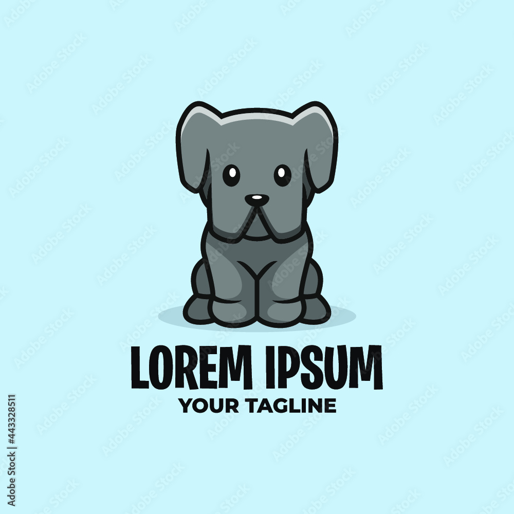 AWESOME CUTE DOG LOGO TEMPLATE AWESOME CUTE DOG LOGO TEMPLATE