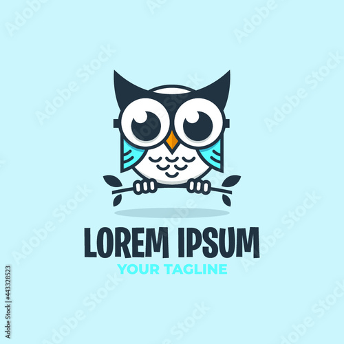 AWESOME CUTE OWL LOGO TEMPLATE