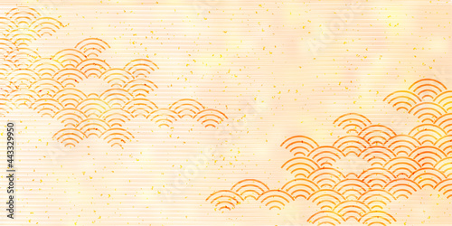 秋　和紙　模様　背景