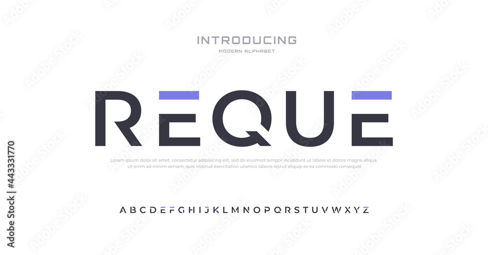 Future modern alphabet font. Typography urban style fonts for sport, technology, digital, movie logo design