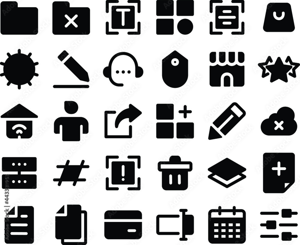 Media Icons User Interface 32 px Solid, line, and gradient style.