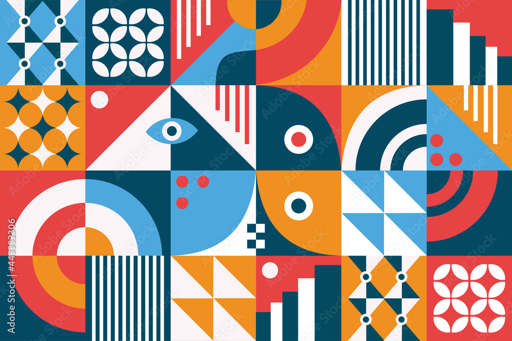 Abstract retro geomatric shape background Abstract retro geomatric shape background