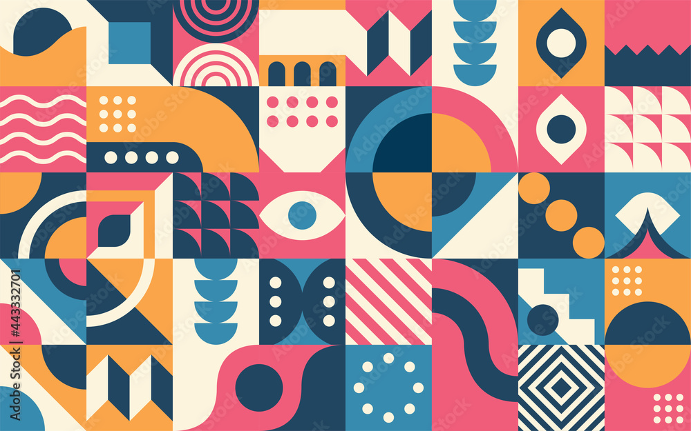 Abstract retro geomatric shape background Abstract retro geomatric shape background