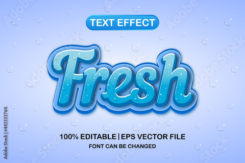 fresh 3d editable text effect