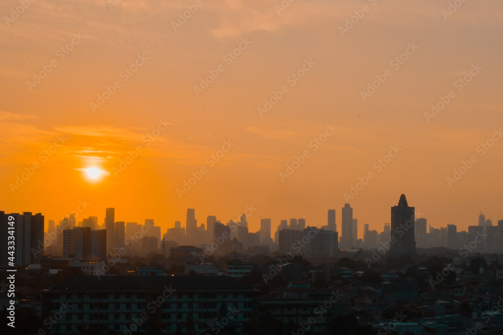 Sunset in the city Sunset in the city