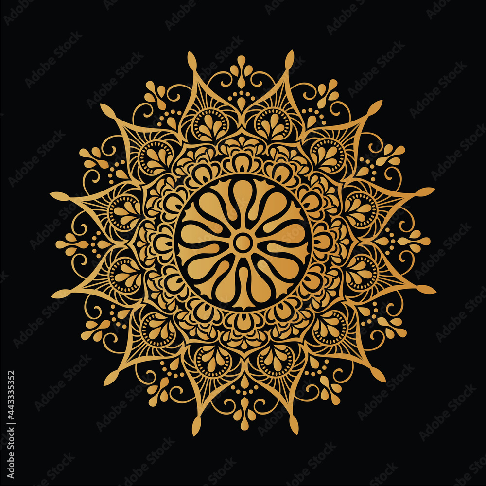 Naklejka premium Luxury mandala background