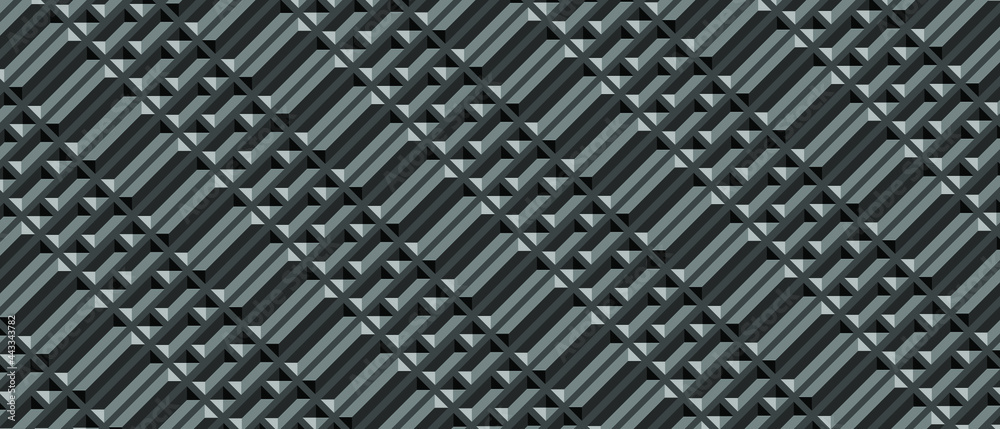 custom made wallpaper toronto digitalDark black Geometric grid background. Modern dark abstract vector texture.
